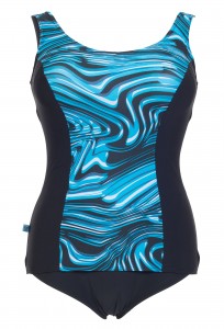 Mirou badedragt i store størrelser 1180S blue wather