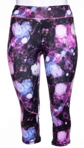 Lilla mønstrede trænings capri tights fra Zhenzi
