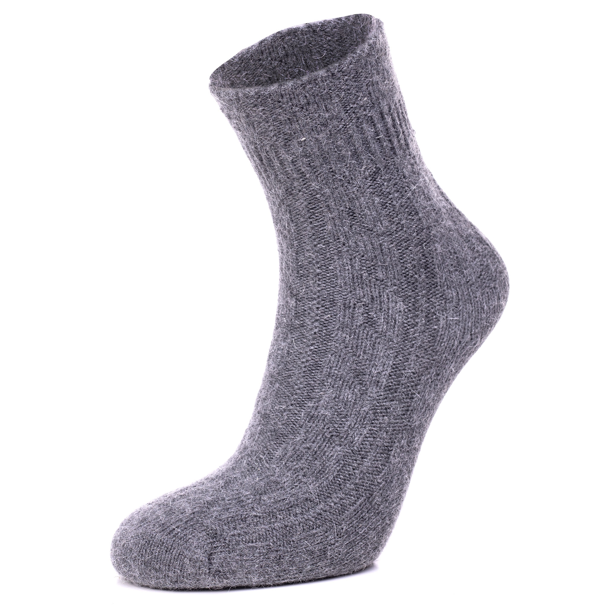 Grå sokker i strikkvalitet fra Note