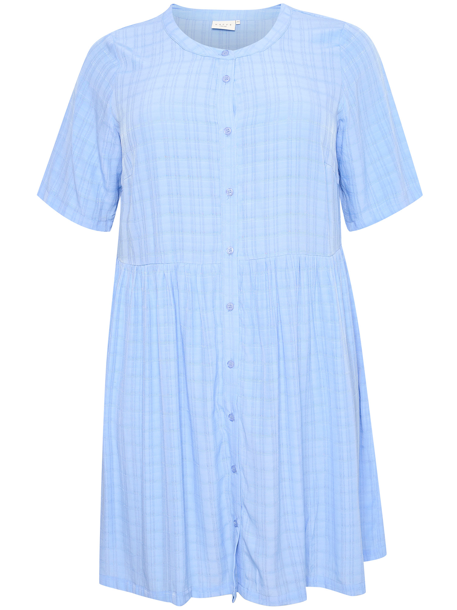 KCfilora - Skøn blå skjorte kjole fra Kaffe Curve