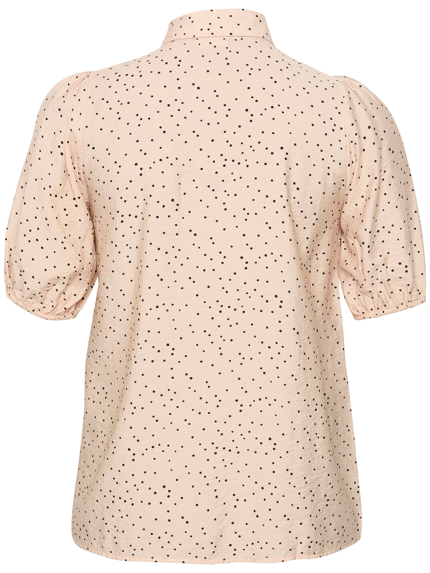 KC Diana - Sart rosa skjorte bluse med fine små sorte prikker fra Kaffe Curve