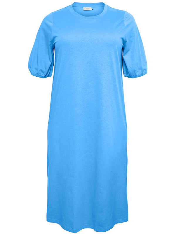 ERNA - Blå T-shirtkjole  fra Kaffe Curve