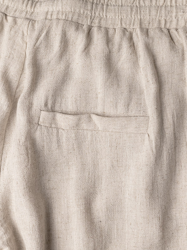 LILOA - Sandfarvede bukser i hørblanding fra Kaffe Curve