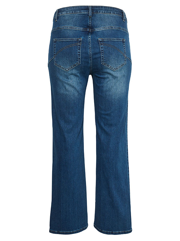 KANNA - Blå bootcut jeans med stræk fra Kaffe Curve