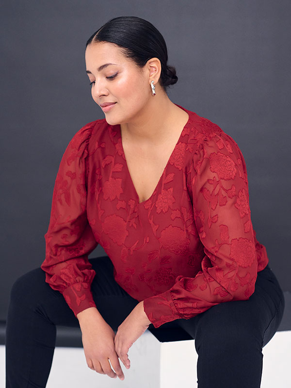 Bluse fra Kaffe Curve