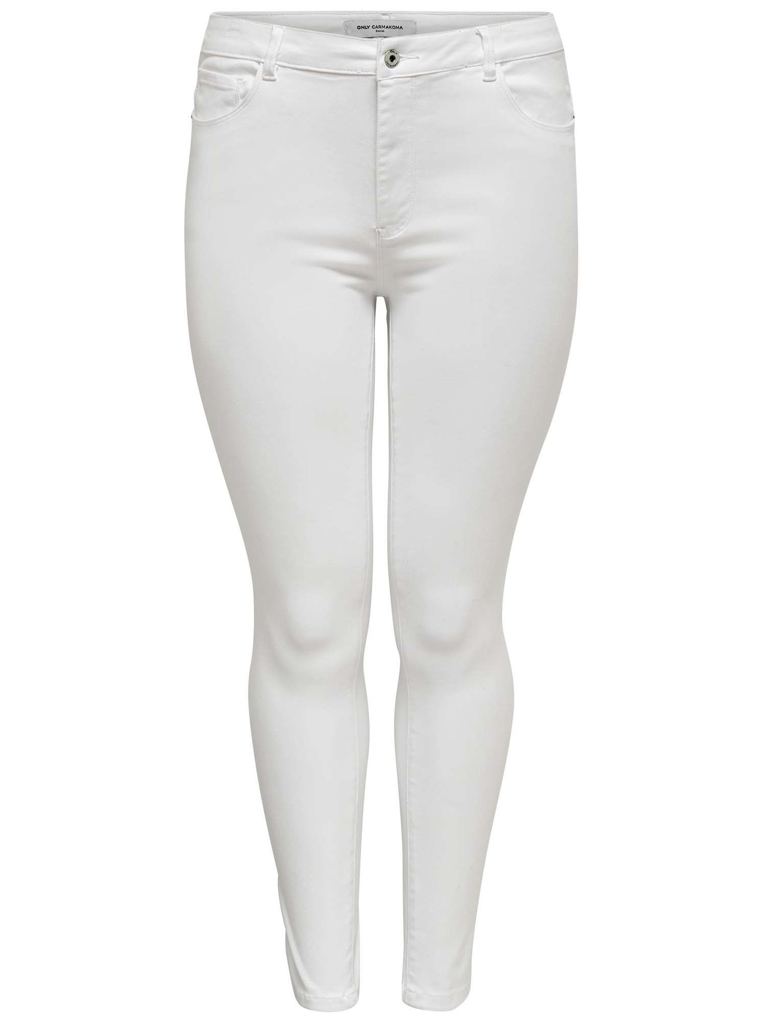 Car AUGUSTA - Hvide jeans med smalle ben fra Only Carmakoma
