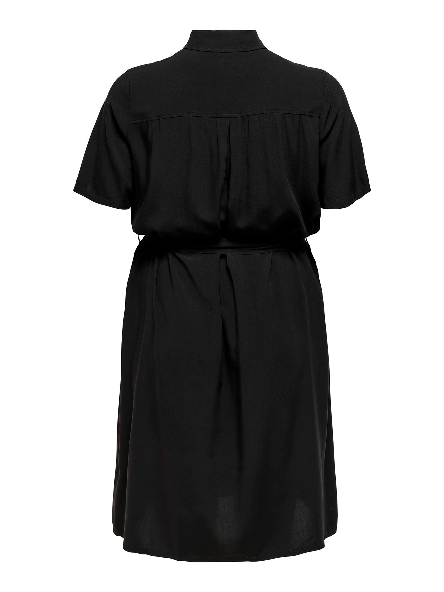 VISTALA - Sort skjorte kjole i viskose fra Only Carmakoma