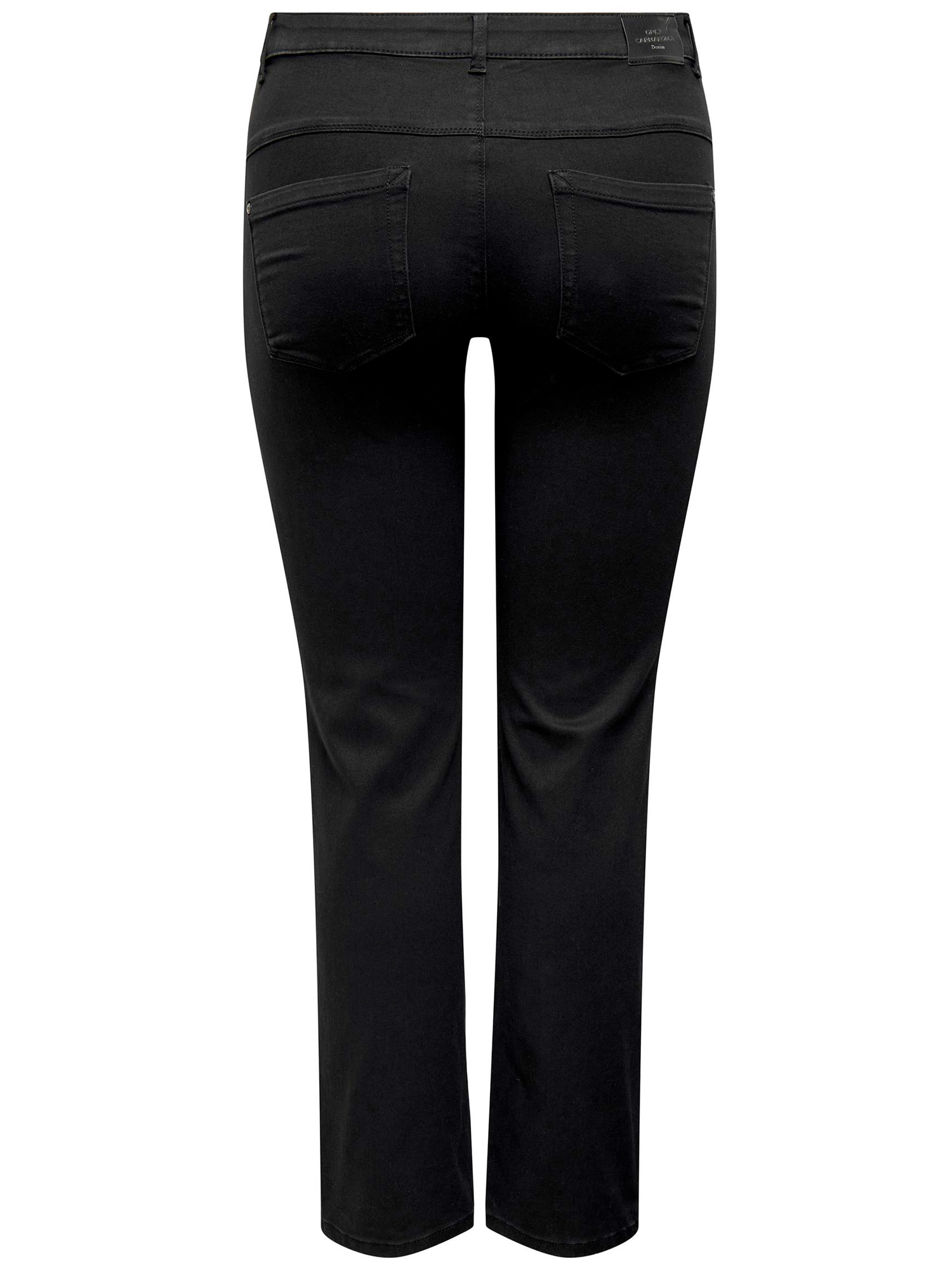 Car AUGUSTA - Sorte strækbar jeans i bomulds twill fra Only Carmakoma
