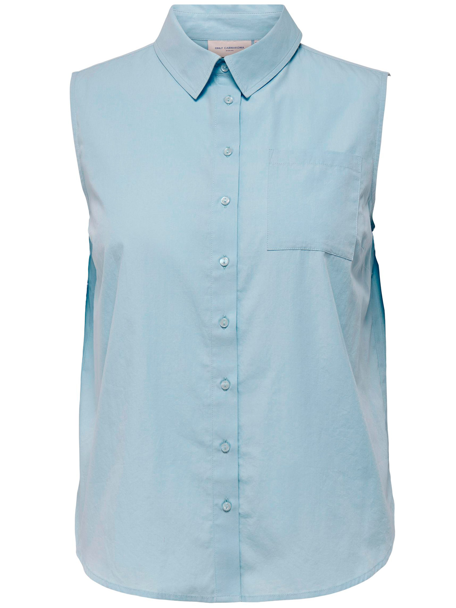 Carmillas - Sød lyseblå skjorte uden ærmer fra Only Carmakoma