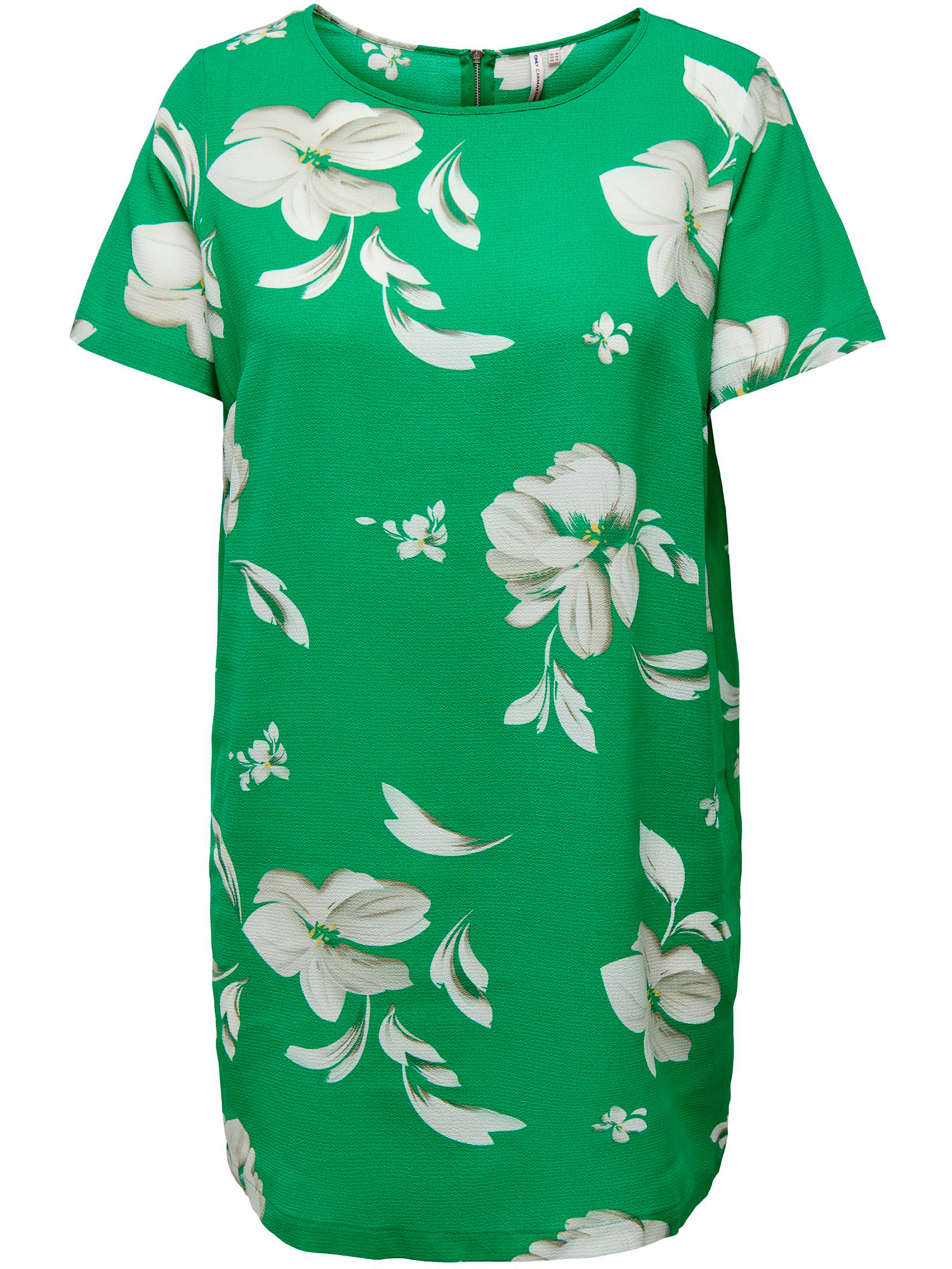 Carluxmille - Grøn kjole med flotte blomster fra Only Carmakoma