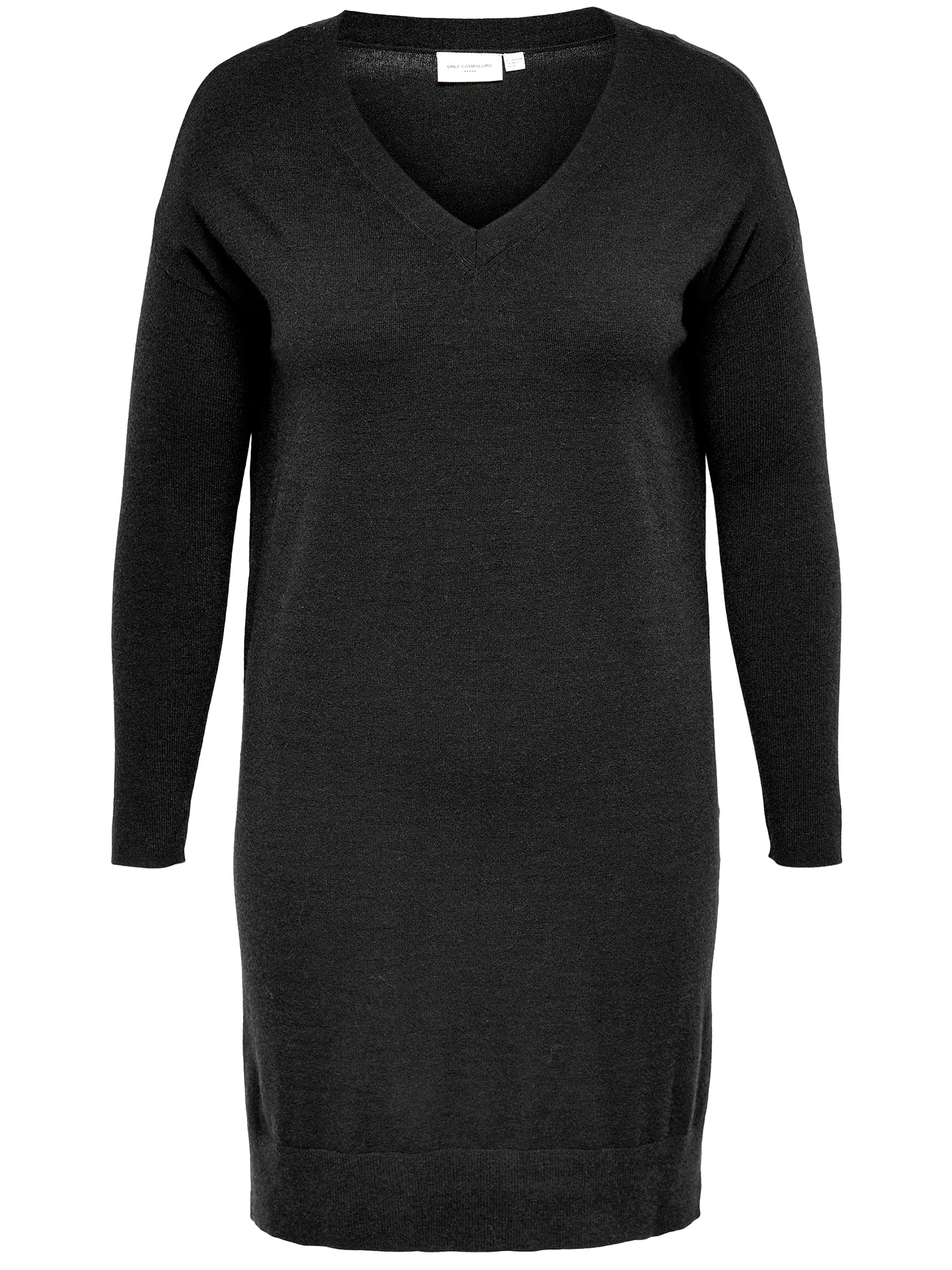 Car IBI - Lækker sort strik kjole fra Only Carmakoma