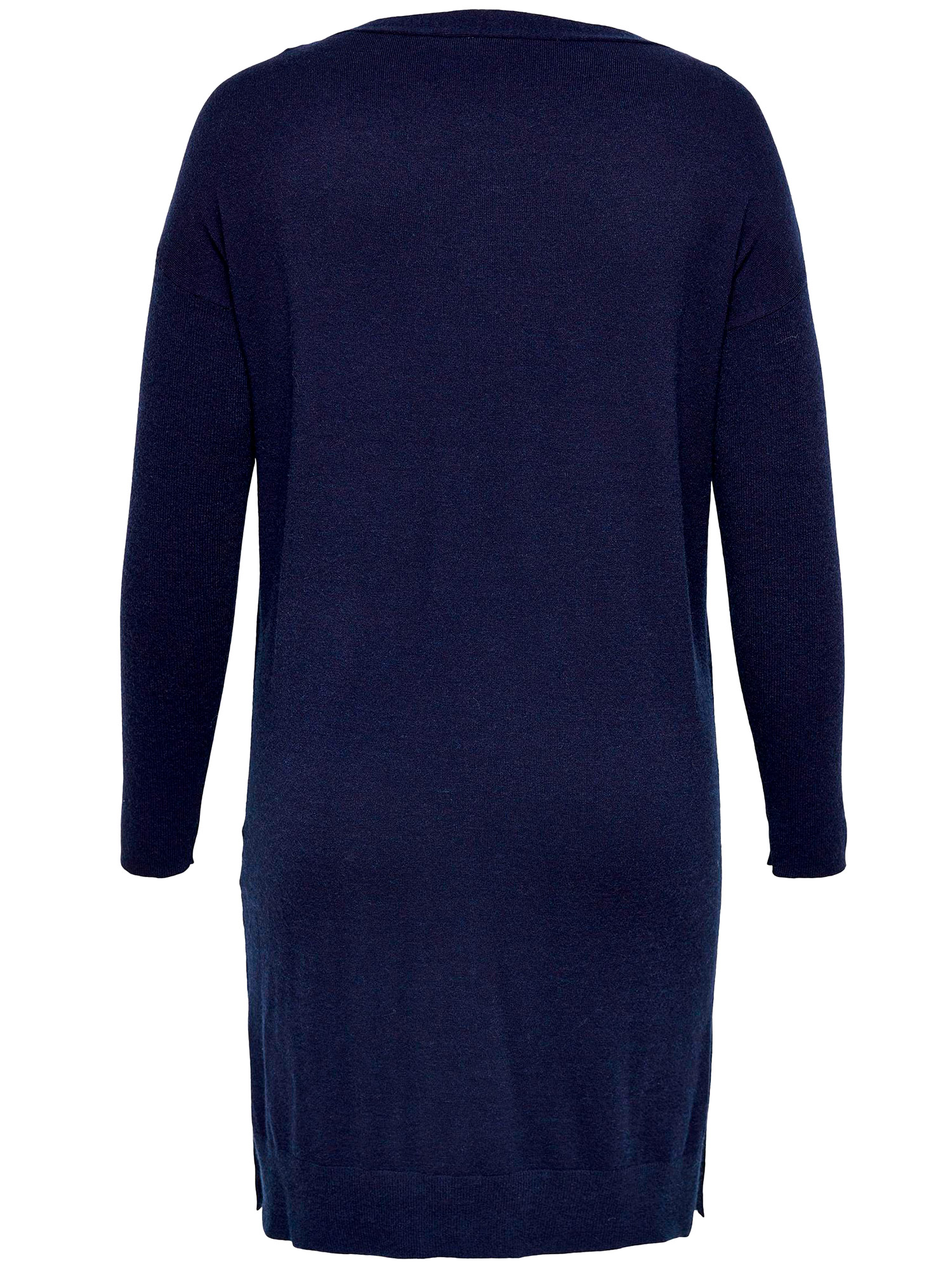 Car IBI - Lækker mørkeblå strik kjole fra Only Carmakoma