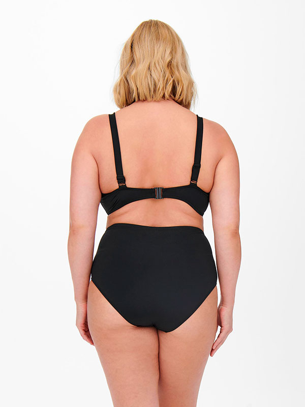 SOPHIA - Sort bikini top med bøjle og vattering  fra Only Carmakoma