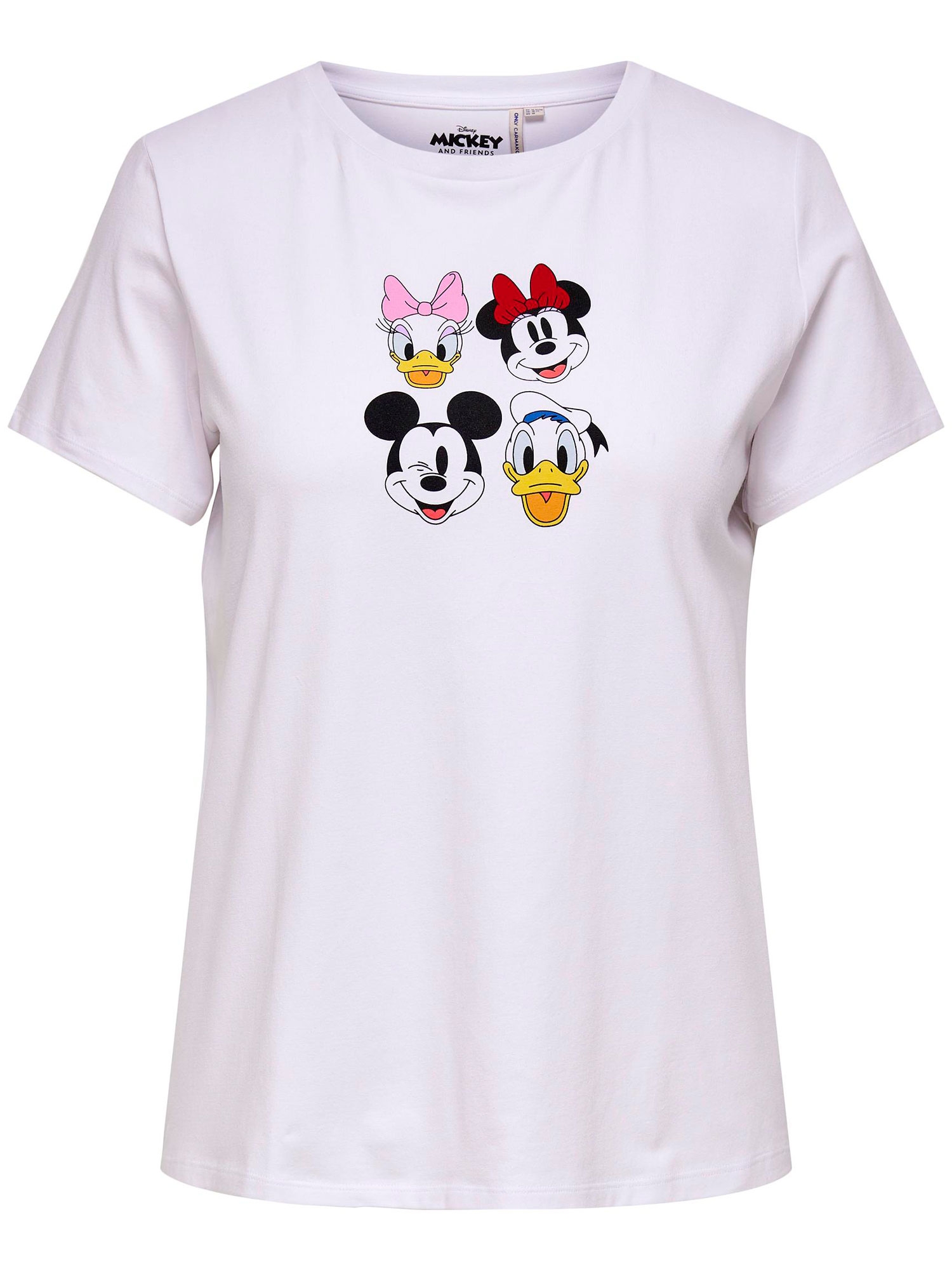 Hvid T-shirt med fint Disney motiv fra Only Carmakoma