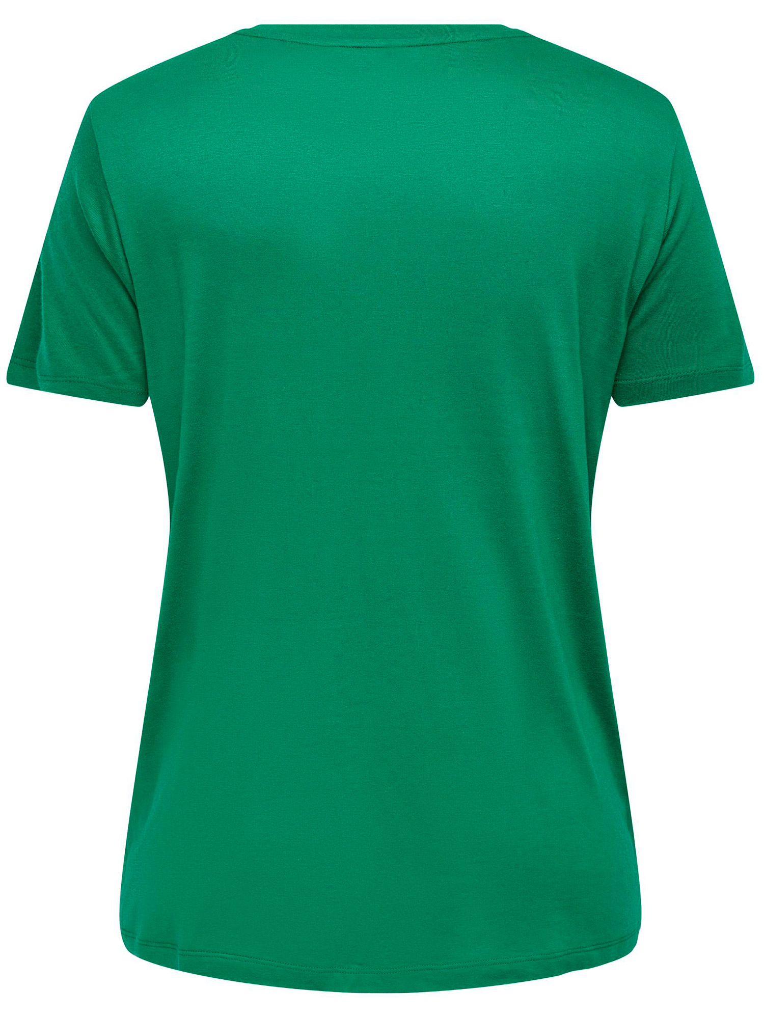 Car MICKEY - Grøn jersey t-shirt med sød jule tryk fra Only Carmakoma