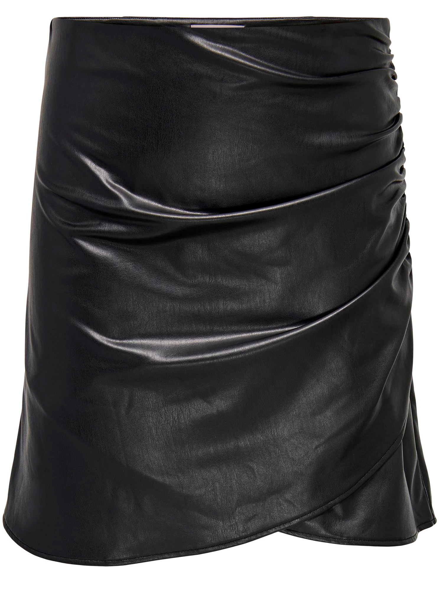 PI - Sort nederdel i læder look fra Only Carmakoma