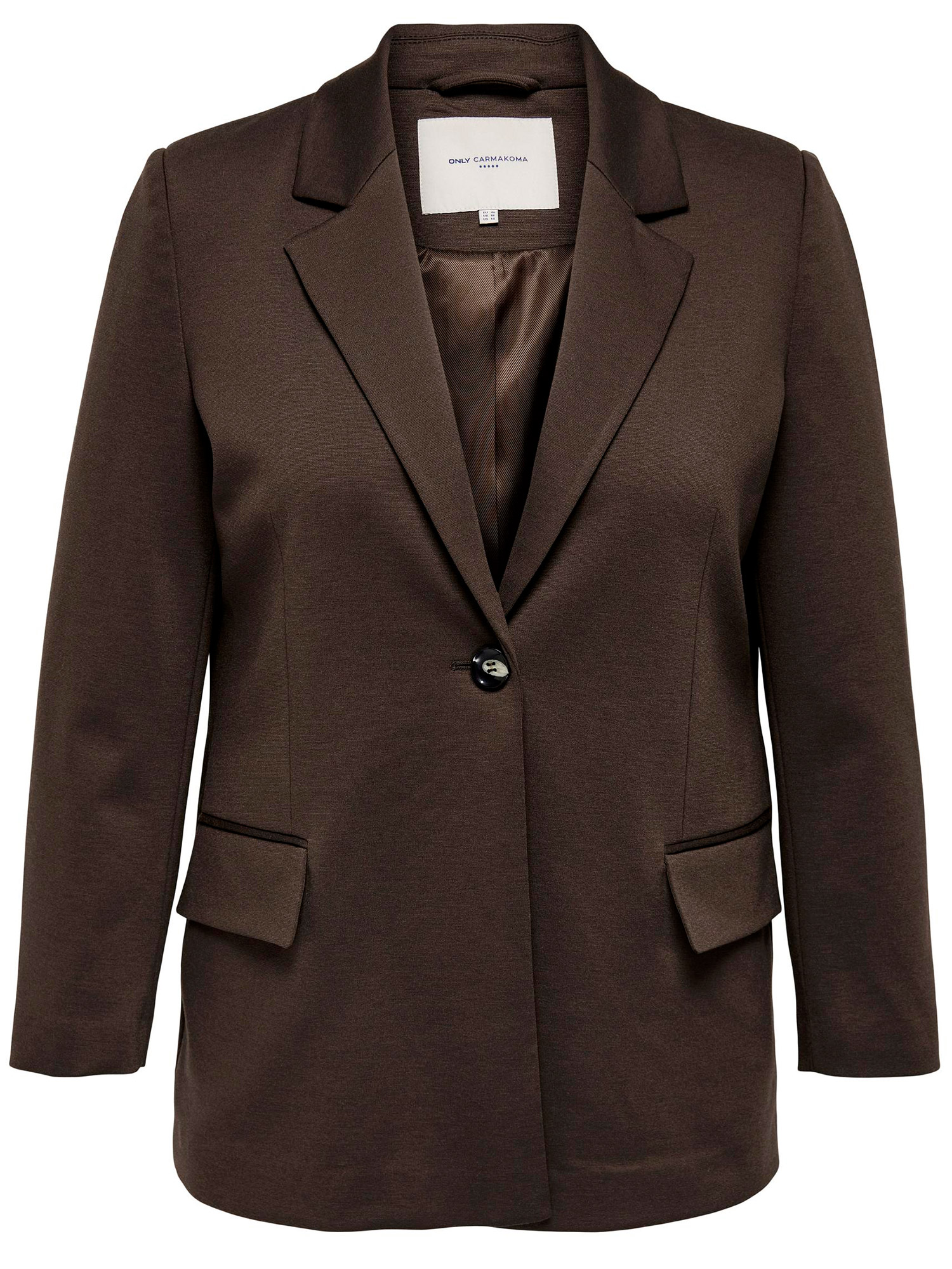 DORA - Flot brun blazer fra Only Carmakoma