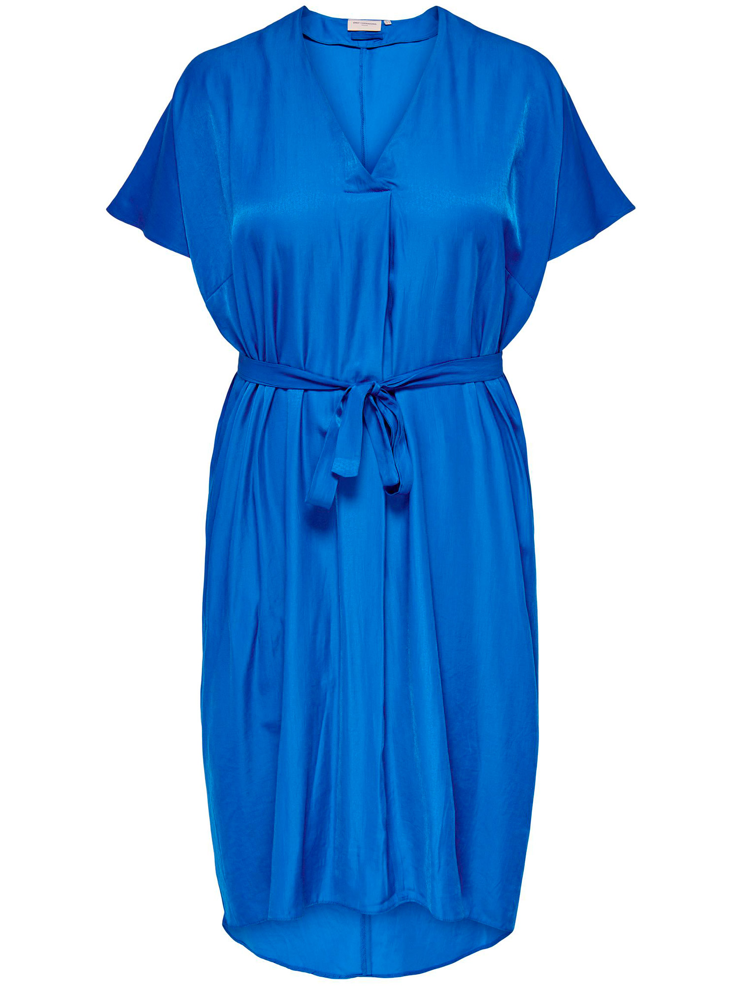 KALANA - Blå kjole med bindebånd fra Only Carmakoma