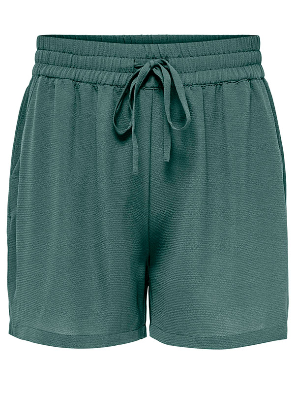 LUXMIE - Grønne shorts med bindebånd fra Only Carmakoma