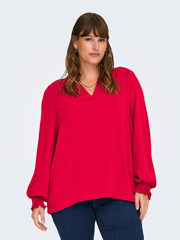 CARMETTA - Bluse fra Only Carmakoma