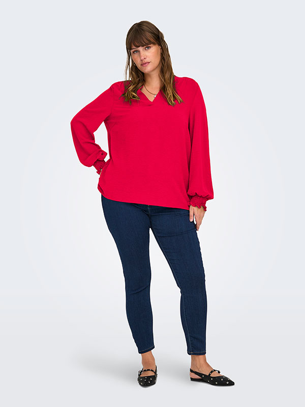 CARMETTA - Bluse fra Only Carmakoma