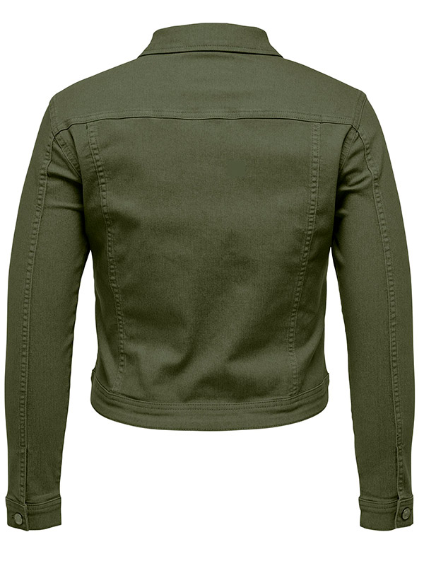 WESPA - Grøn denim jakke fra Only Carmakoma