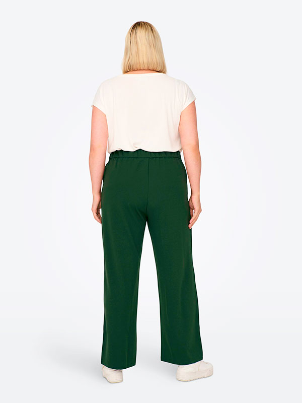 SANNA - Grønne habit bukser fra Only Carmakoma
