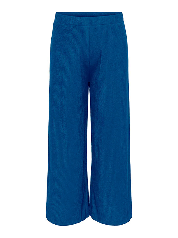 REINA - Blå bukser med brede ben fra Only Carmakoma