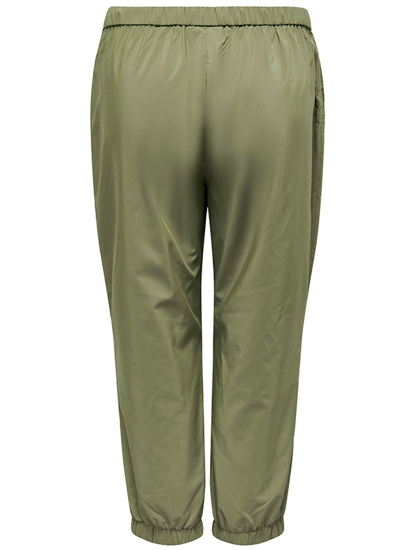 TIM - Grønne bukser med elastik fra Only Carmakoma