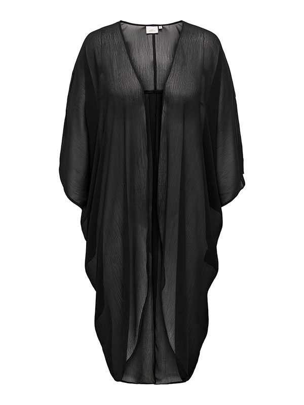 HOWDY - Sort chiffon kimono  fra Only Carmakoma