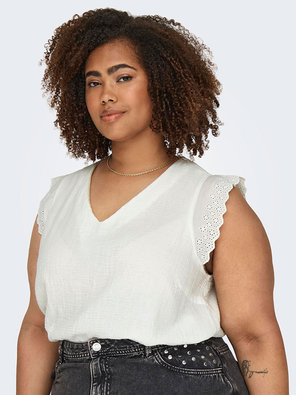 CARTHYRA - Bluse fra Only Carmakoma
