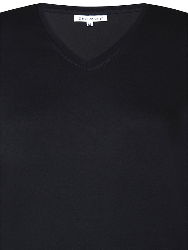 200094-Alberta094-T-shirt3/4-Black fra Zhenzi