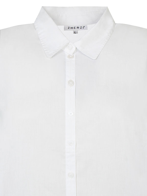 200137-Miranda137-ShirtL/S-White fra Zhenzi