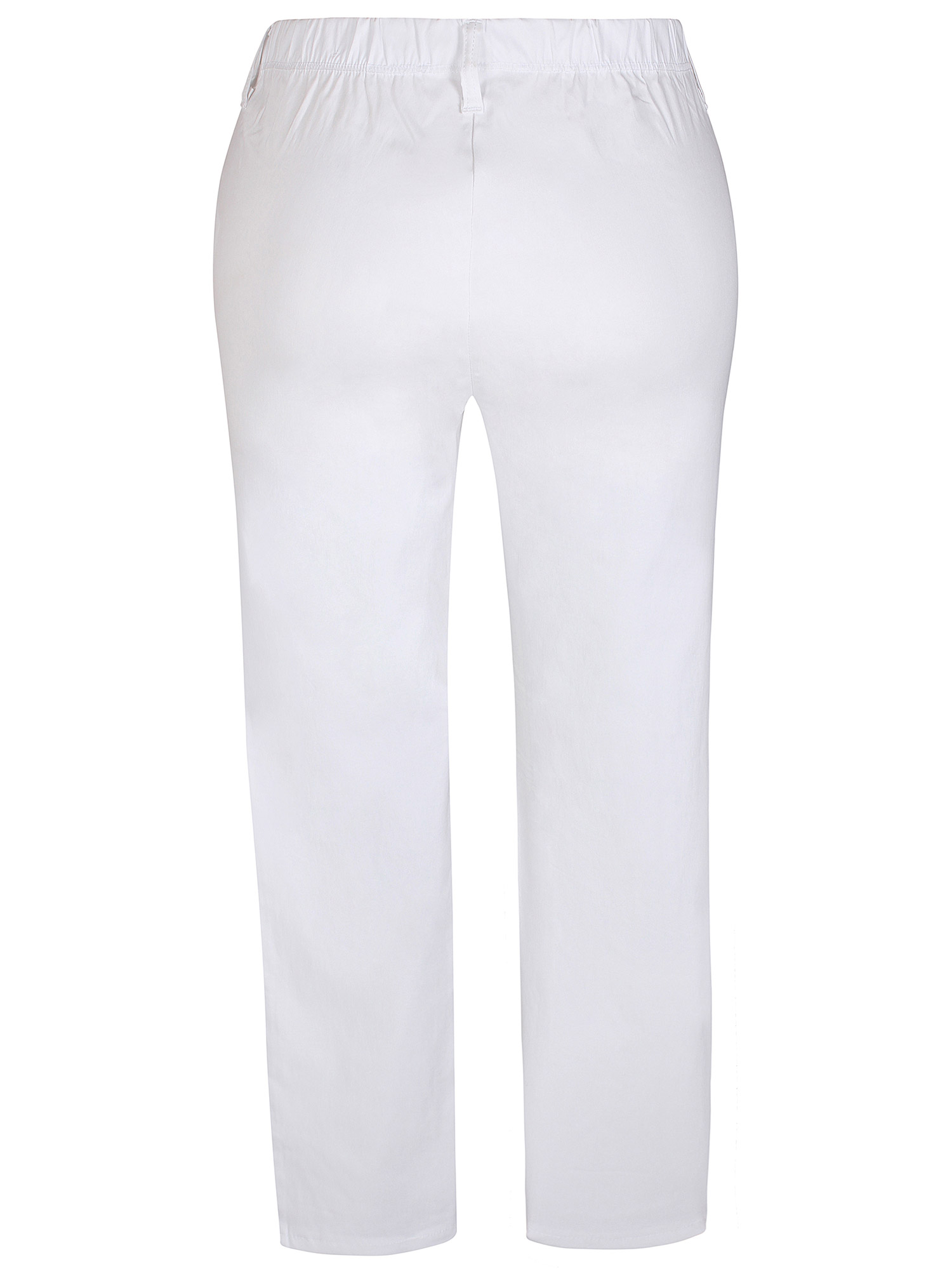 Twist - Hvide leggings med lommer i kraftig strækbar viskose bengalin fra Zhenzi