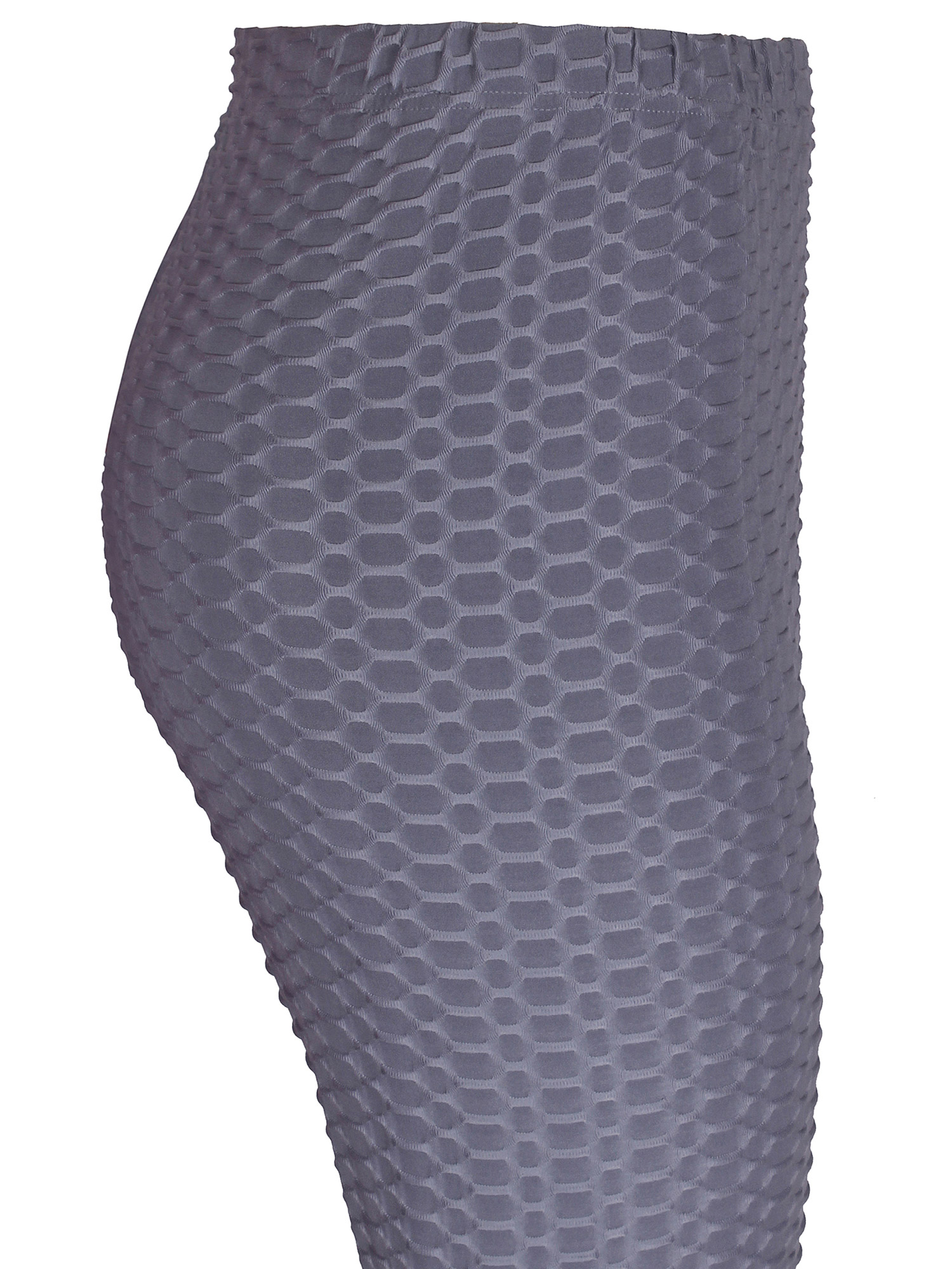 Romy - Blå strækbar leggings med flot struktur  fra Zhenzi