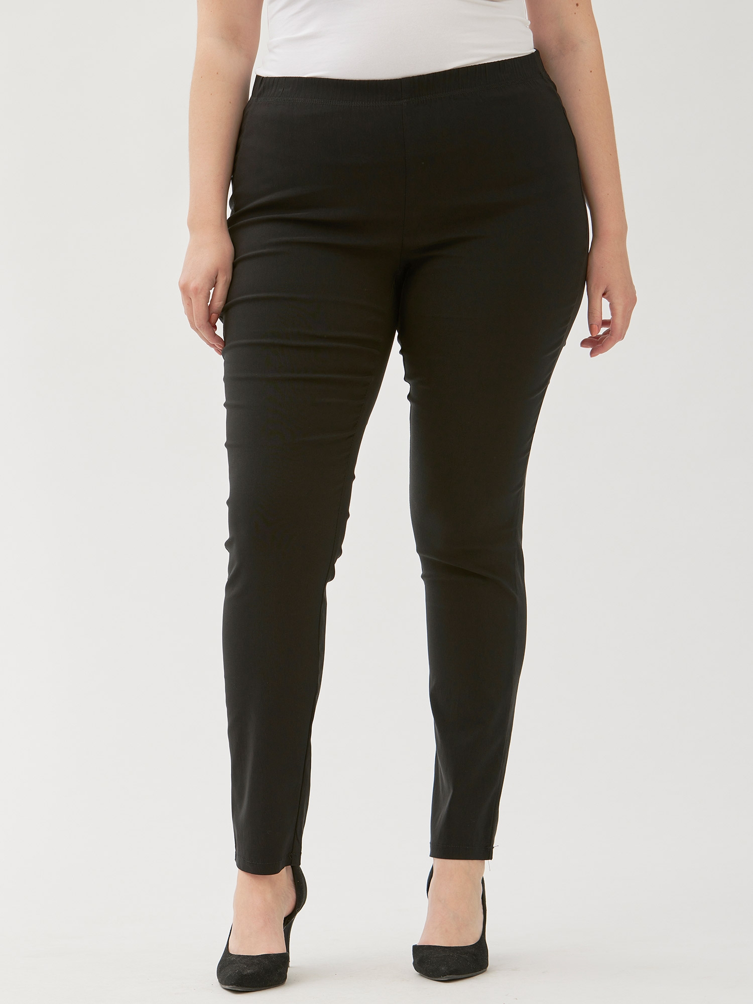 Sorte Twist Bengaline Bukser / Leggings fra Zhenzi