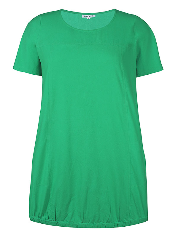 AMIN - Grøn kjole i 100% Bomuld fra Zhenzi