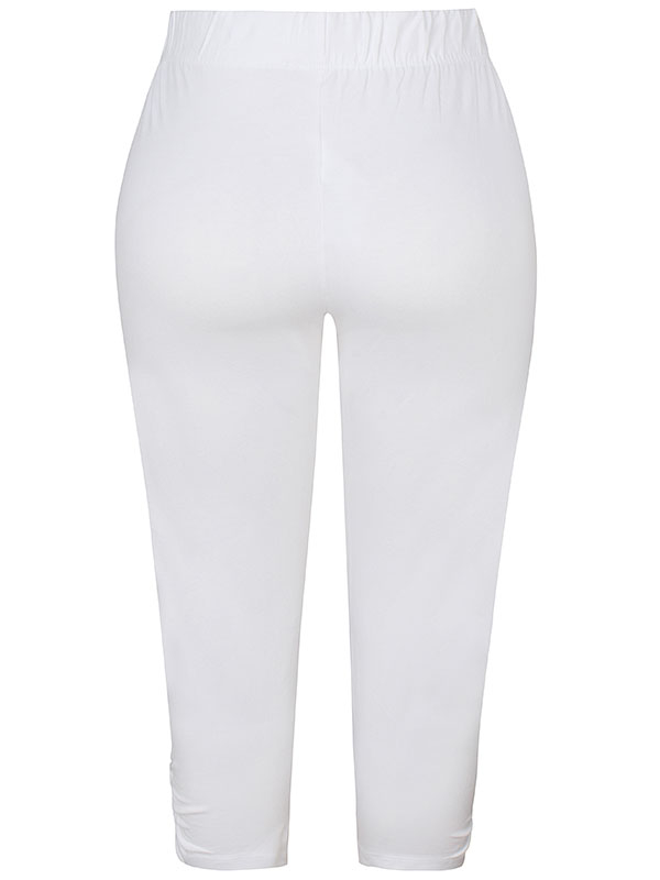 KANT - Hvide 3/4 leggings i bomulds jersey fra Zhenzi
