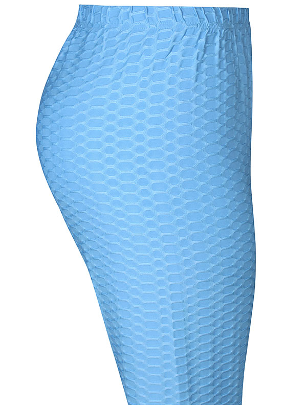 ROMY - Blå 3/4 leggings med 3-D struktur fra Zhenzi