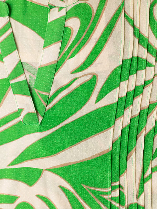 JANELLE - Kjole med grønt print fra Zhenzi