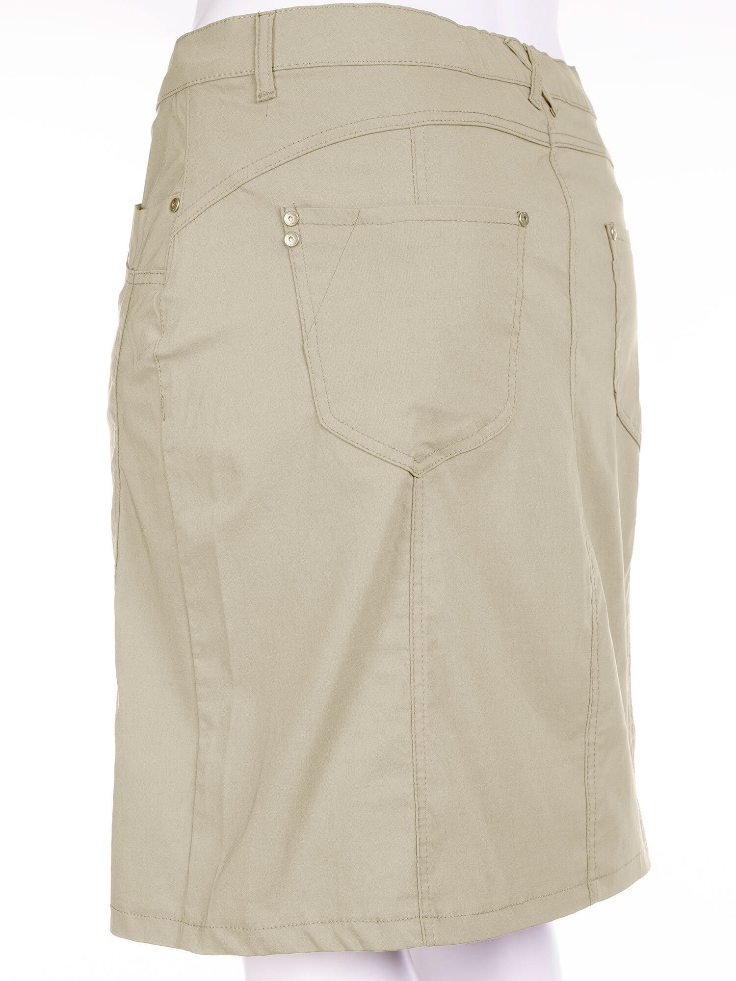 Sand farvet nederdel med skånebukser  fra Zhenzi