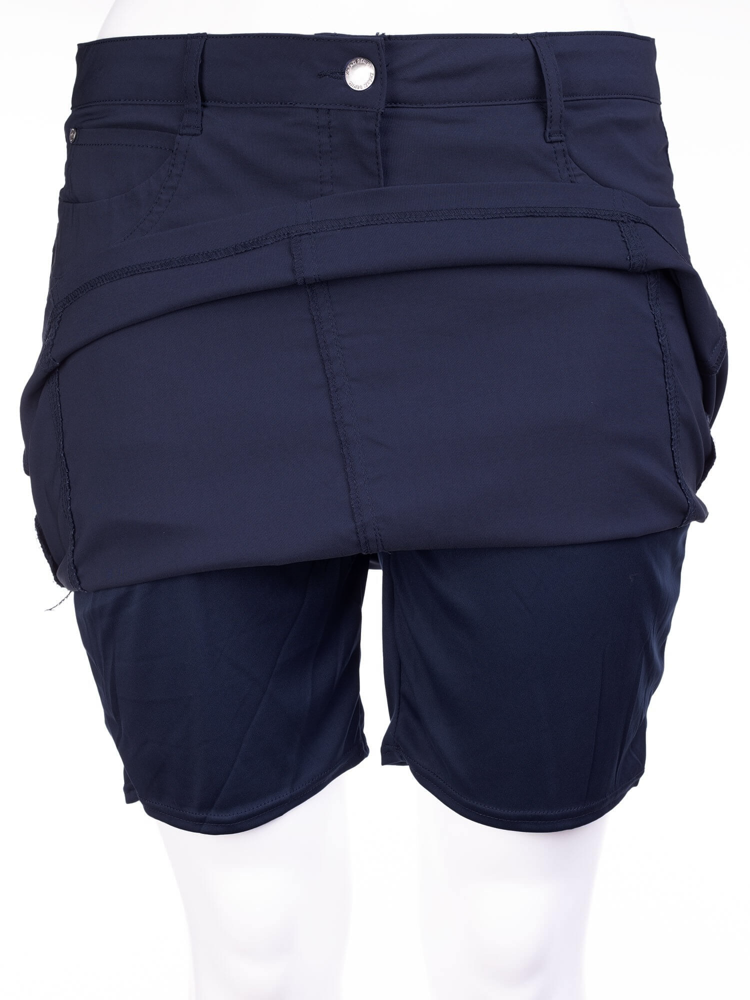 BOYER - Marine blå nederdel med stretch og skånebukser fra Zhenzi