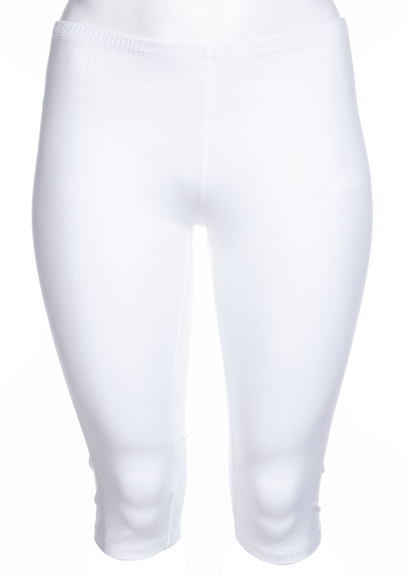 KANT - Hvide capri leggings med rynke-effekt fra Zhenzi