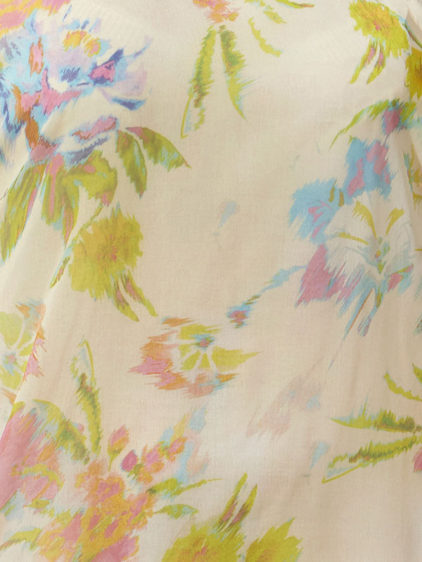 JUNIPER - Lys chiffon kjole med blomsterprint fra Zhenzi