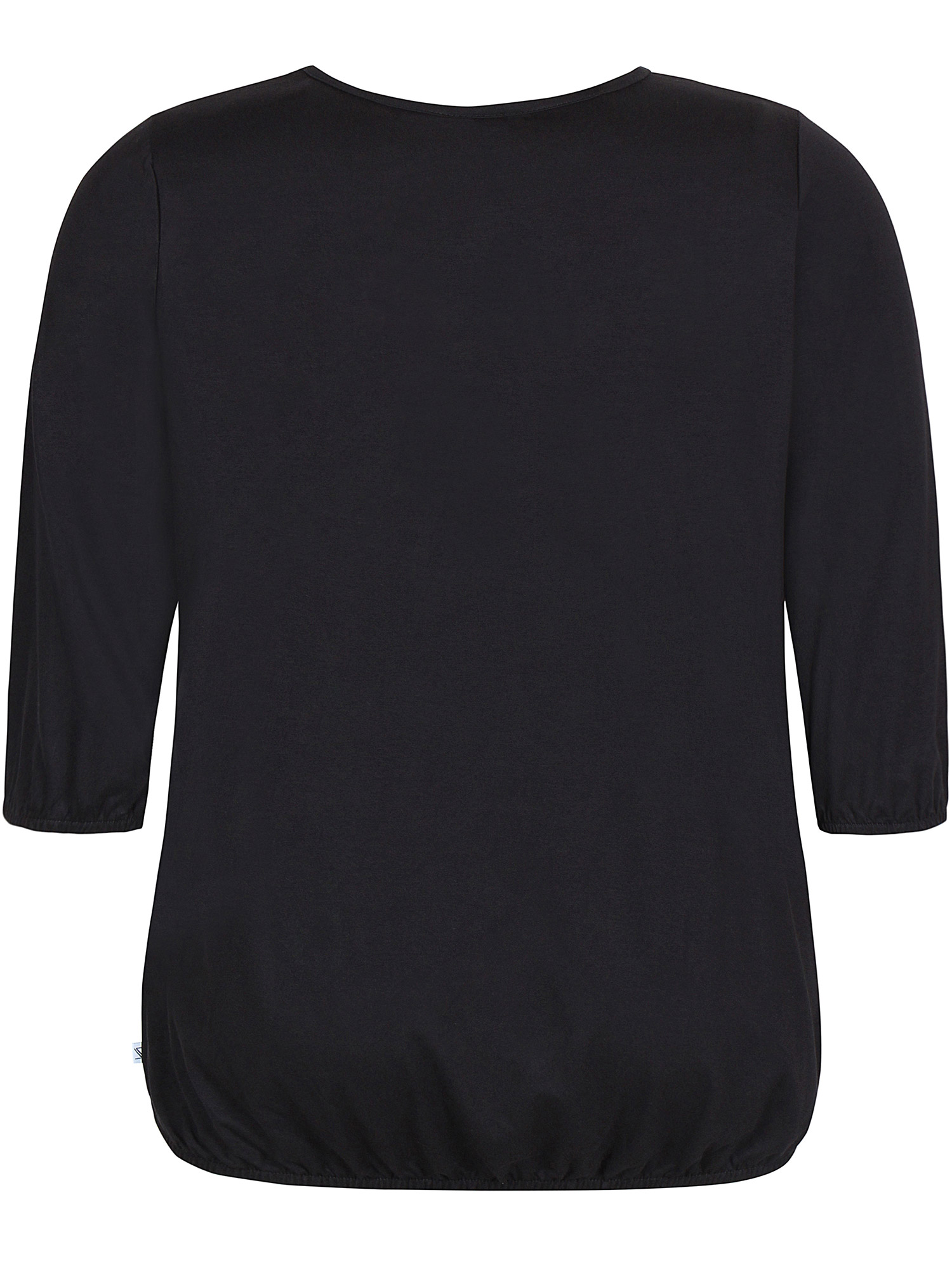 GIRO - Sort jersey bluse med elastikkant fra Zhenzi