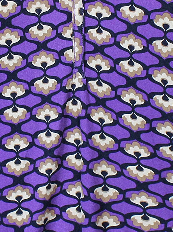 SYLVA  - Lilla bluse med elastikkant fra Zhenzi