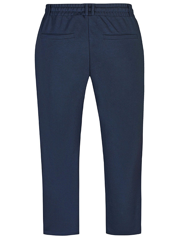 CALLIE - Marineblå bukser med lynlås lomme fra Zhenzi