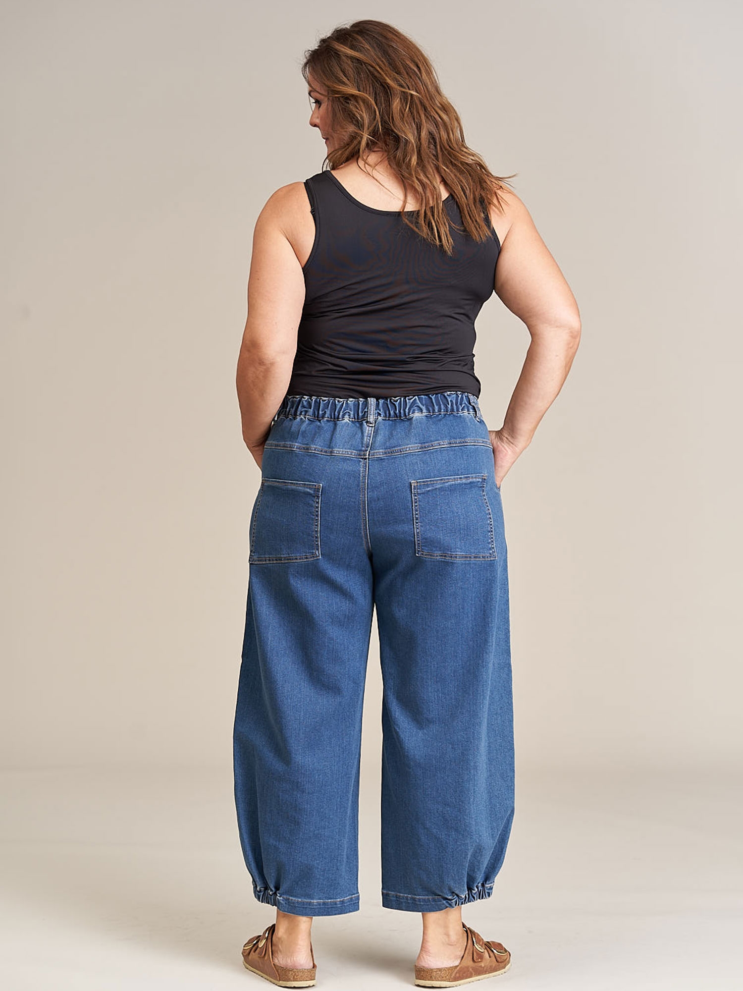 Gozzip CLARA Løse rummelige denim jeans / baggy