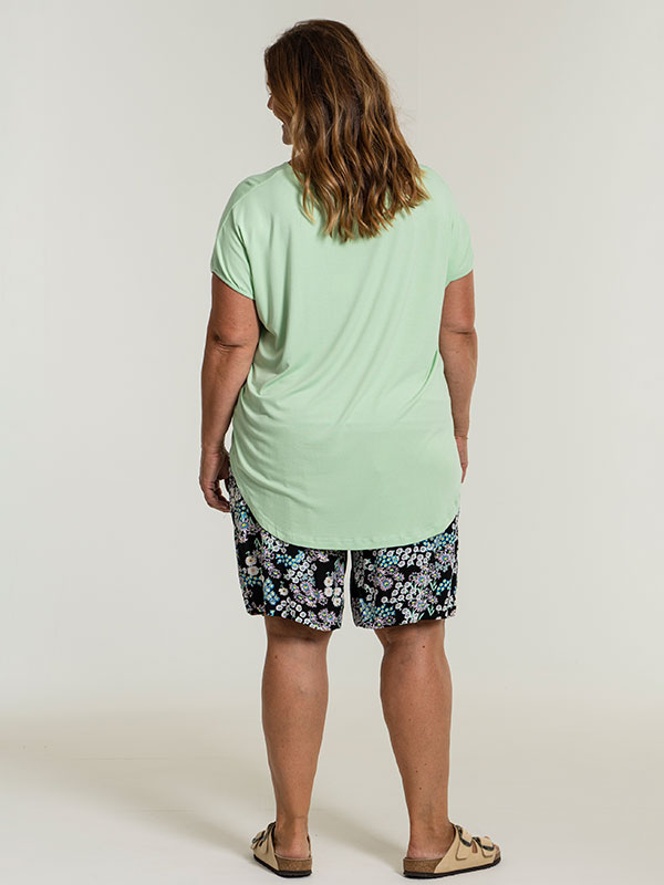 GITTE - Pastel grøn jersey T-shirt fra Gozzip