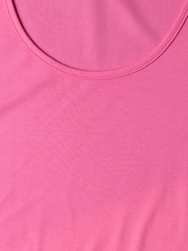 GITTE - Lang pink jersey top / underkjole fra Gozzip